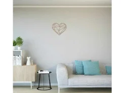 Metalen Decoratie Hart 10, Koper, 47X1,5X40 Cm,-EPIKASA Outlet