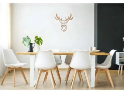 Metalen Decoratie Herten 4, Koper, 51X1,5X51 Cm,-EPIKASA Online