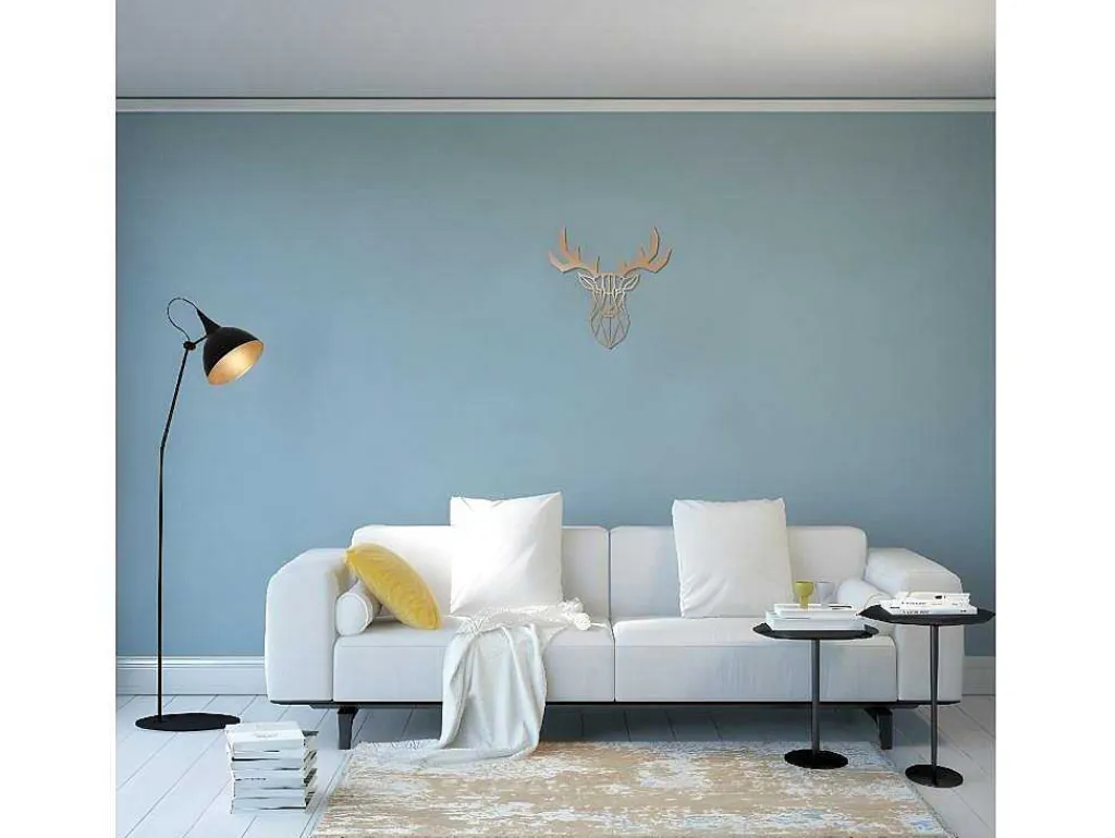 Metalen Decoratie Herten 4, Koper, 51X1,5X51 Cm,-EPIKASA Online