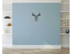 Metalen Decoratie Herten 3, Zwart, 51X1,5X51 Cm,-EPIKASA Online