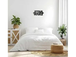 Metalen Decoratie Star Wars, Zwart, 50X1,5X21 Cm,-EPIKASA Sale
