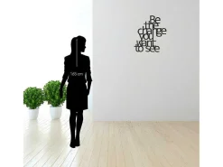 Metalen Decoratie The Change, Zwart, 62X1,5X70 Cm,-EPIKASA Hot