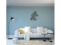 Metalen Decoratie The Change, Zwart, 62X1,5X70 Cm,-EPIKASA Hot