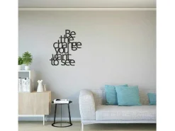 Metalen Decoratie The Change, Zwart, 62X1,5X70 Cm,-EPIKASA Hot