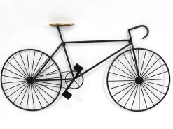 Metalen Fiets Wanddecoratie Ventoux - L. 109 X H. 56 Cm - Zwart-OZAIA Best