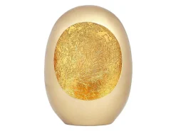 Metalen Kandelaar - B.26 X H.33 Cm - Messing En Bladgoud Afwerking - Verguld - Belinni-OZAIA