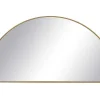 Metalen Spiegel Met Halve Cirkel Design - B.50 X H.100 Cm - Goudkleurig - Gavra-OZAIA Sale