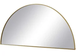 Metalen Spiegel Met Halve Cirkel Design - B.50 X H.100 Cm - Goudkleurig - Gavra-OZAIA Sale