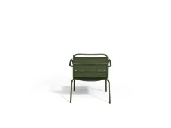 Metalen Tuinmeubelset - 2 Lage Stapelstoelen En Een Bijzettafel - Kaki - Mirmande-MYLIA Discount