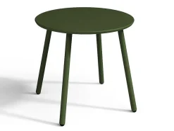 Metalen Tuinmeubelset - 2 Lage Stapelstoelen En Een Bijzettafel - Kaki - Mirmande-MYLIA Discount