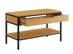 Meubel Onder Wastafel Van Licht Teakhout En Metaal - 120 Cm - Tukad-Vente-unique