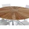 Mexico Tuinmeubelset Tafel O140Cm En 4 Stoel Santorini Wit, Naturel.-Vente-unique Sale