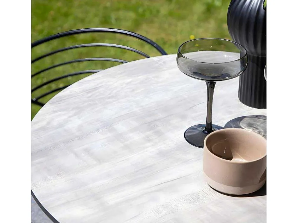 Milano Tuin Bartafel O70Cm Grijs.-Vente-unique