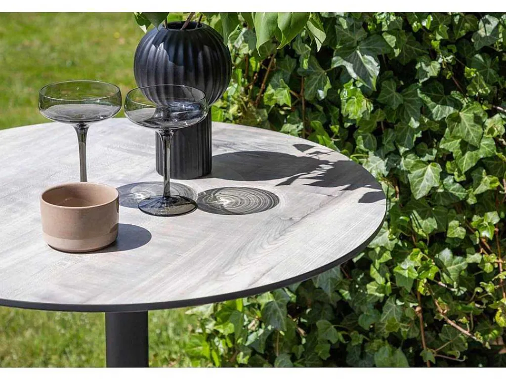 Milano Tuin Bartafel O70Cm Grijs.-Vente-unique