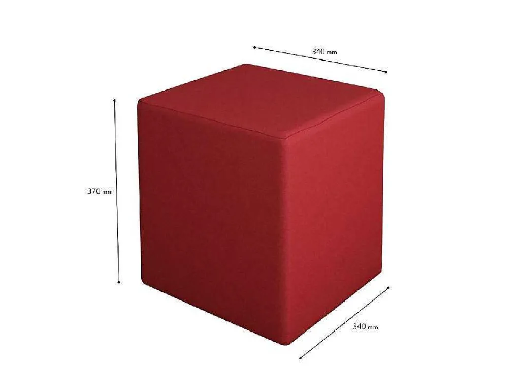 Milena Pouf, Rood, 34X34X37 Cm,-EPIKASA Hot