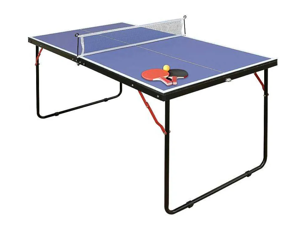 Mini-Pingpongtafel Met Batjes, Ballen En Net - L137 X D76 X H67 Cm - Denis-Vente-unique Sale