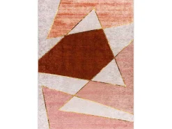 Miro 52097.802 Tapijt Wasbaar Geometrisch Antislip - Roze 120X170 Cm-RugsX Best