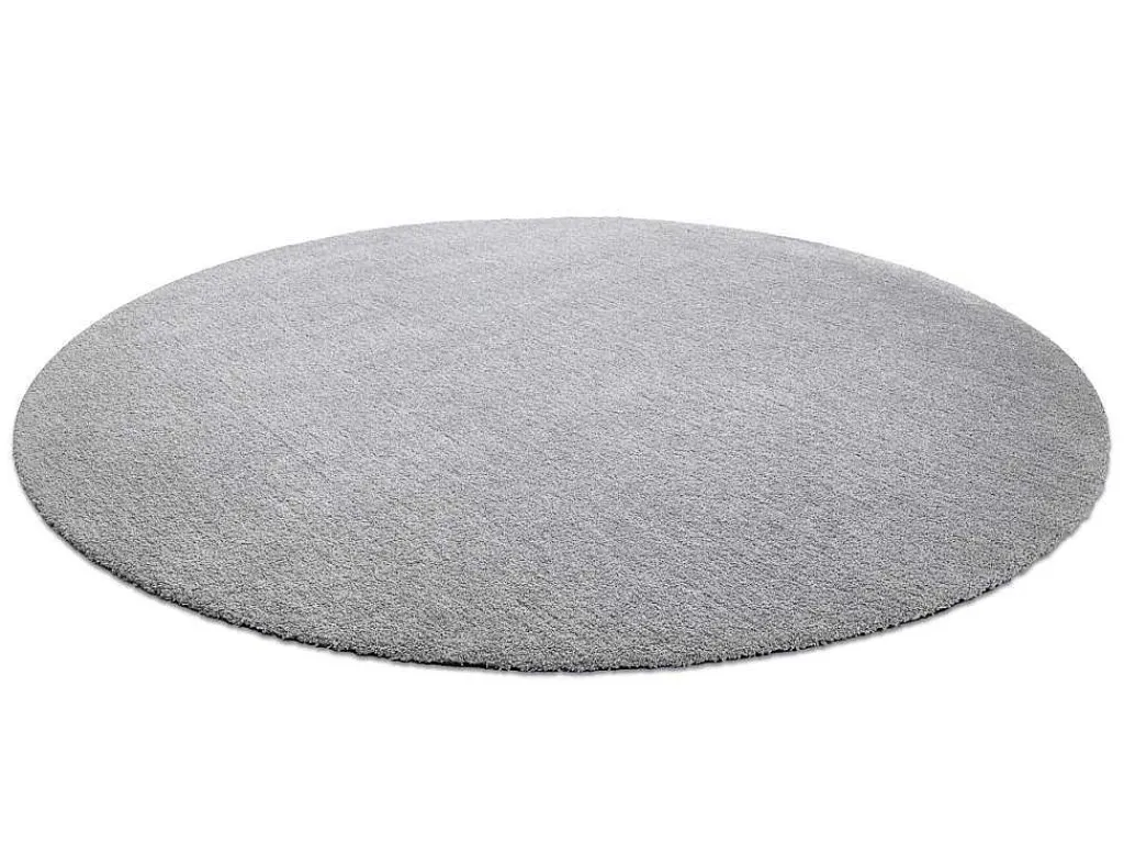 Modern Tapijt Wasbaar Latio 71351060 Rond Zilverkleuring Cercle 120 Cm-RugsX Sale