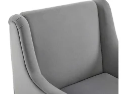 Moderne Loungestoel - Enkele Bank Met Armleuningen - Metalen Poten - Grijs-ModernLuxe Discount