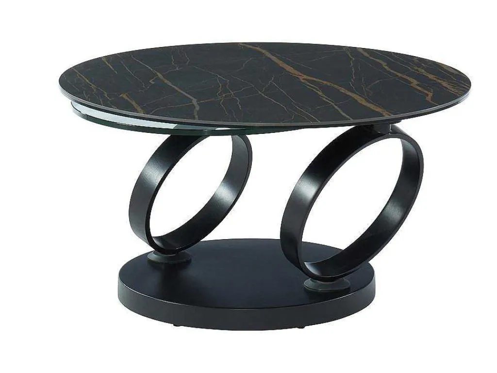 Moduleerbare Design-Salontafel Van Gehard Glas En Keramiek Joline-Maison Céphy Discount