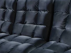 Moduleerbare Relaxhoekbank Van Fluweel - Antraciet - Alford-Vente-unique