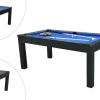 Moduleerbare Tafel - Biljart En Tafeltennis - L182 X B102 X H80 Cm - Zwart - Sousa-Vente-unique Clearance