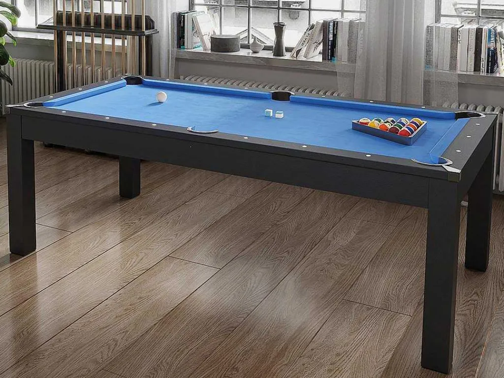 Moduleerbare Tafel - Biljart En Tafeltennis - L182 X B102 X H80 Cm - Zwart - Sousa-Vente-unique Clearance