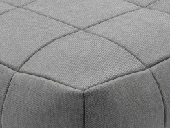 Moduleerbare Tuinzithoek 5 Plaatsen Van Stof: 3 Fauteuils, 1 Hoek, 1 Poef En 1 Salontafel - Antraciet - Livai Van-MYLIA Outlet