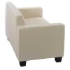 Moncalieri Bankstel (Set Van 2), Creme-Vente-unique