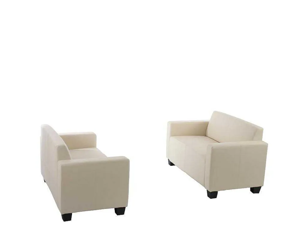 Moncalieri Bankstel (Set Van 2), Creme-Vente-unique