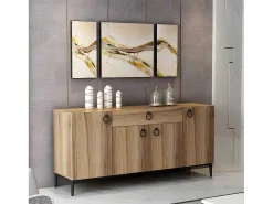 Moon Multifunctioneel Kabinet, Walnoot, 160X42X75 Cm, Epikasa-Homemania Best