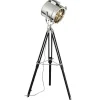 Movie Vloerlamp, Zilver, Zwart, 45X45X175 Cm,-EPIKASA Best