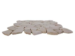 Mozaiektegels Vloer En Muur Poesy Van Natuurlijk Marmer - Creme - Pak Van 1M-BRICOSOL Outlet