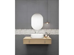 Mozaiektegels Vloer En Muur Ola Van Natuurlijke Kiezel - Creme - Pak Van 1M-BRICOSOL Outlet