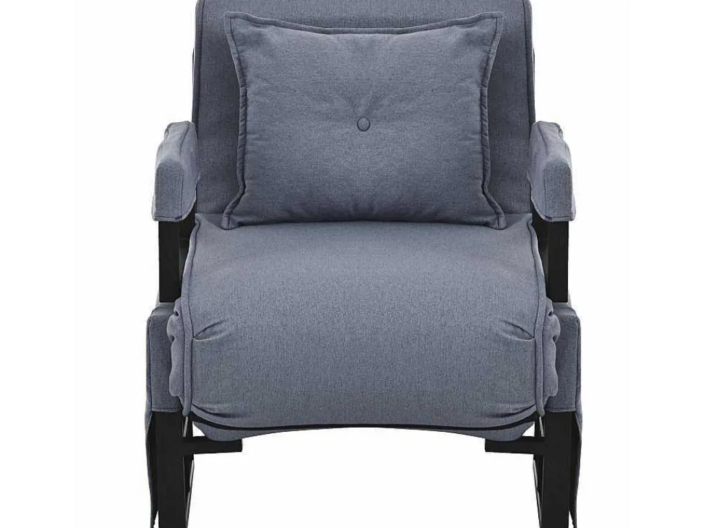 Multifunctionele Ligstoel Met Kussen - Om Te Bouwen Tot Fauteuil - Linnen Stof - Grijs-ModernLuxe New