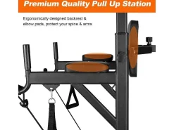 Multifunctionele Power Tower Dip Station Optrekstang Met Verstelbare Hoogte-Vente-unique Hot