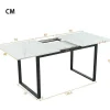 Multifunctionele Uitschuifbare Eettafel - Industriele Stijl - Wit-ModernLuxe