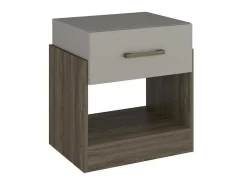 Nachtkastje - 1 Lade - Taupe & Bruin - Bodil Ii-Vente-unique Online