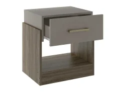 Nachtkastje - 1 Lade - Taupe & Bruin - Bodil Ii-Vente-unique Online