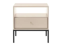 Nachtkastje - 1 Lade En 1 Nis - Beige - Bogdan-Vente-unique Sale