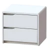 Nachtkastje Lucille Ii - 2 Lades - Mdf - Wit-Vente-unique Best