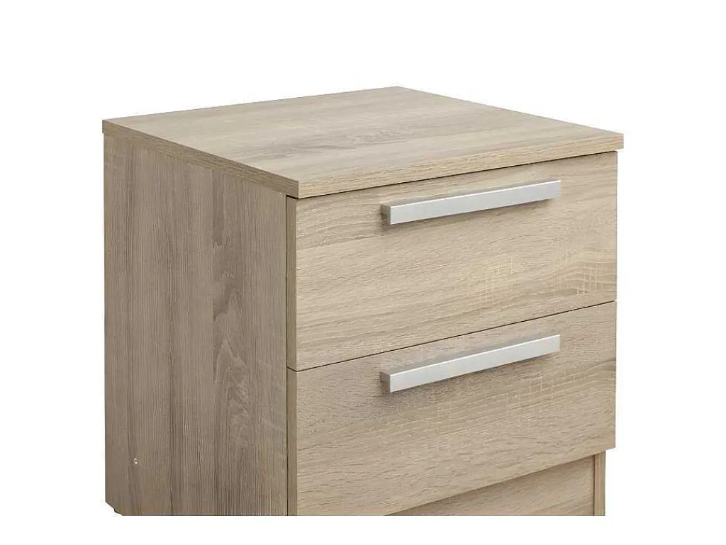 Nachtkastje Mathias - 2 Laden - Naturel-Vente-unique Clearance