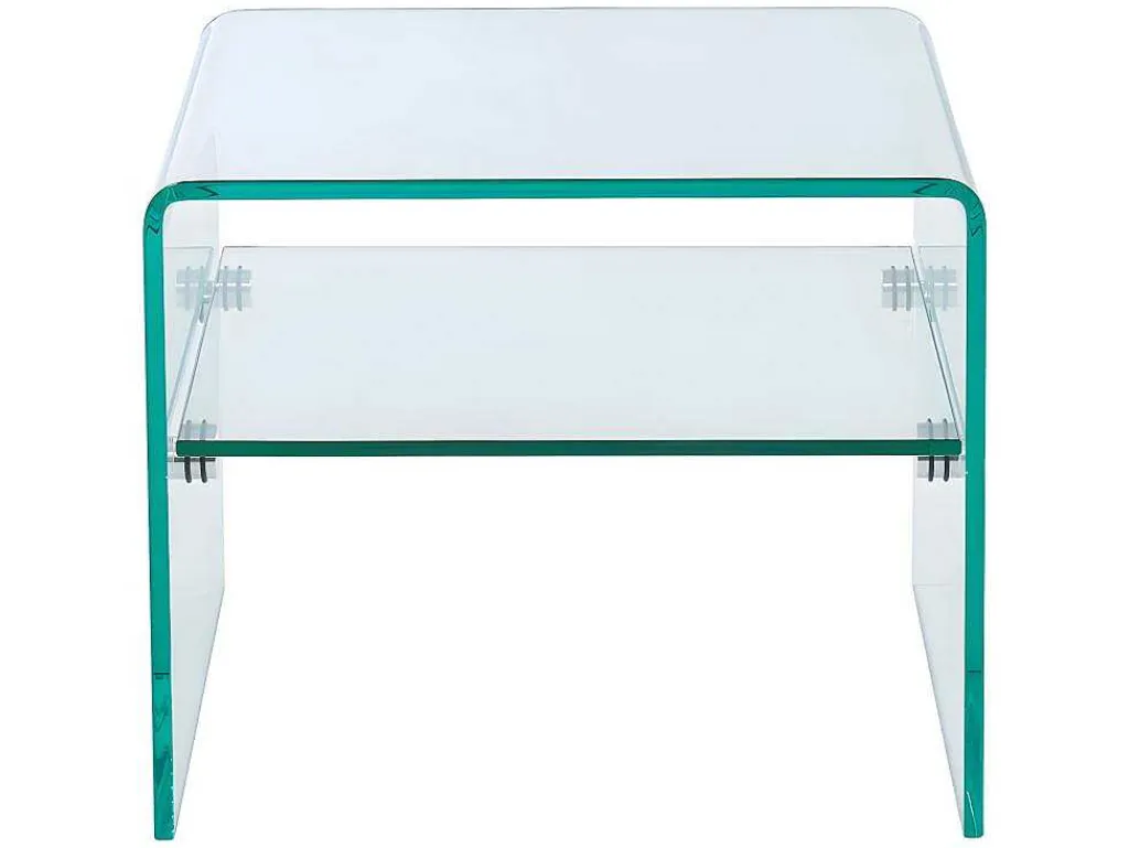 Nachtkastje Van Gehard Glas - 1 Nis - Stileos-Vente-unique Online