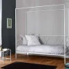 Nachtkastje Vivian - Metaal - Wit-Vente-unique Outlet