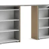 Nada Hoofdbord Met Opbergruimte 140 Cm, Betondecor/Wit Hoogglans.-Vente-unique Outlet