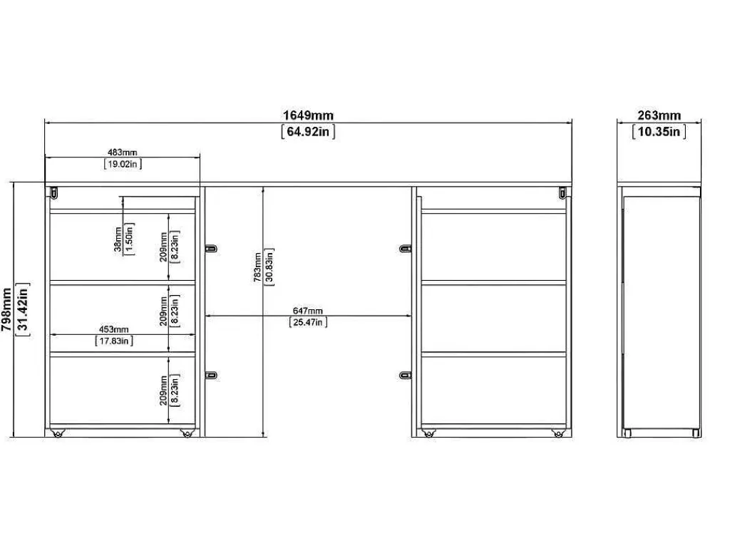 Nada Hoofdbord Met Opbergruimte 160 Cm, Betondecor/Wit Hoogglans.-Vente-unique Online
