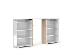 Nada Hoofdeinde 140 Cm Met 4 Planken Wit Hoogglans.-Vente-unique Discount