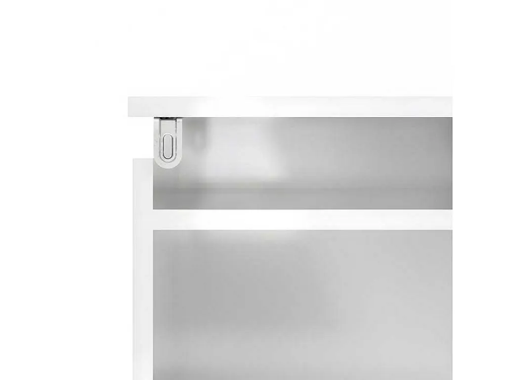 Nada Hoofdeinde 140 Cm Met 4 Planken Wit Hoogglans.-Vente-unique Discount