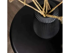 Namsos Salontafel , Bijzettafel O40Cm Zwart.-Venture Home Outlet
