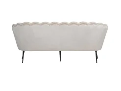 Nice Bank 3 Persoons Velours Beige.-Vente-unique Clearance